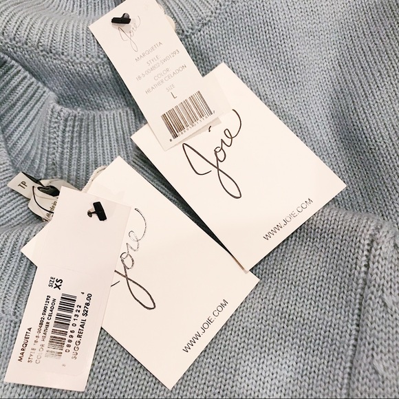 Joie Marquetta Light Blue Wool Sweater NWT - Picture 7 of 7